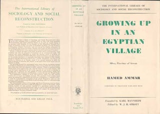Item #73-0340 Growing up in an Egyptian village: Silwa, Province of Aswan Dust Jacket Only, Book...