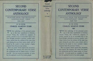 Item #73-0451 Second Contemporary verse anthology; selected from the magazine "Contemporary...