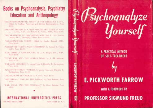 Ernest Pickworth Farrow; Sigmund Freud (fwd) - Psychoanalyze Yourself Dust Jacket Only, Book Not Included