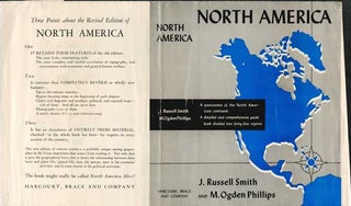 Item #73-0477 North America Dust Jacket Only, Book Not Included. J. Russell Smith, M. Ogden Phillips