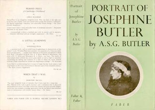 Item #73-0499 Potrrait of Josephine Butler Dust Jacket Only, Book Not Included. A S. G. Butler
