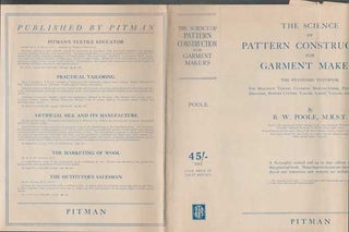 Item #73-0515 The Science of Pattern Construction for Garment Makers, etc. Dust Jacket Only, Book...