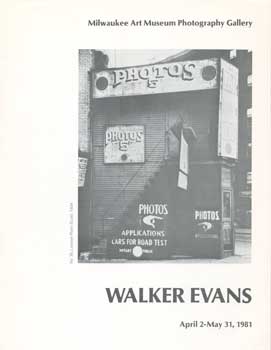 Item #73-0553 Walker Evans April 2 - May 31, 1981. Walker Evans
