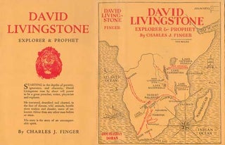 Item #73-0573 David Livingstone: explorer and prophet Dust Jacket Only, Book Not Included....