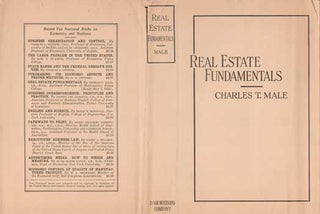 Item #73-0598 Real Estate Fundamentals Dust Jacket Only, Book Not Included. Charles T. Male