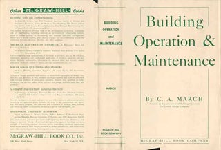 Item #73-0601 Building operation and maintenance Dust Jacket Only, Book Not Included. C A. March