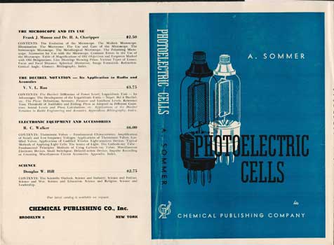 A.H. Sommers - Photoelectric Cells Dust Jacket Only, Book Not Included