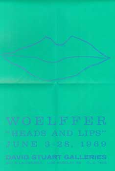 Item #73-0641 "Heads and Lips" June 3 - 28 1969. Emerson Woeffler