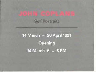Item #73-0704 John Coplans: Self Portraits. 14 March - 20 April 1991. Galerie Lelong