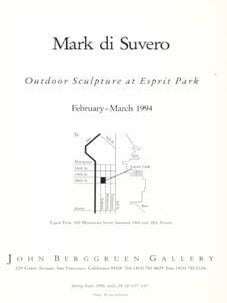 Item #73-0726 Mark di Suvero: Outdoor Sculpture at Espirt Park. February-March 1994. John...