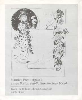 Item #73-0875 Maurice Prendergast's Large Boston Public Garden Sketchbook. 1982. The Metropolitan...