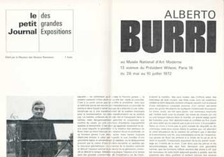 Item #73-0951 Alberto Burri. 26 May - 10 July 1972: Alberto Burri (artist). Musée...