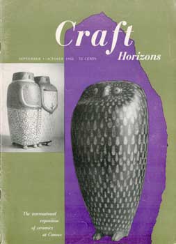 Item #73-1070 Craft Horizons. September 1955. Vol. XV. No. 5. Craft Horizons