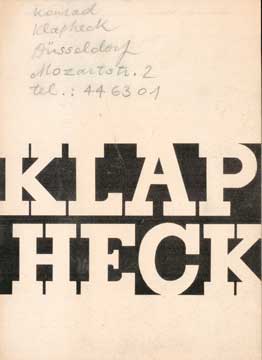 Item #73-1424 Klapheck. Konrad Klapheck