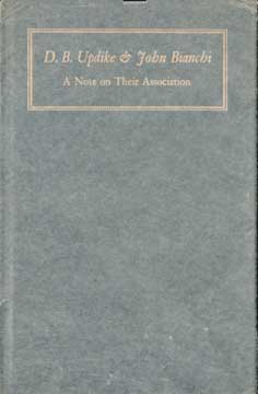 Item #73-1506 A Note on Their Association. D. B. Updike, John Bianchi