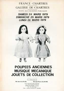 Item #73-1624 Poupees Anciennes Musqieu Mecanique Jouets de Collection. Jean Lelievre,...