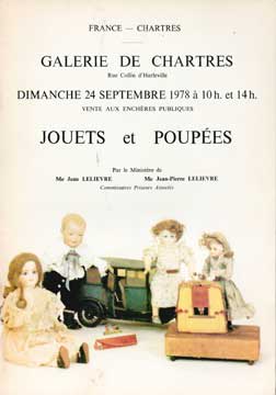 Item #73-1632 Jouets et Poupées. Jean Lelievre, Jean-Pierre Lelievre, cur