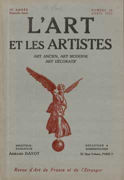 Item #73-1667 L'Art et les Artistes, Numéro 56, Avril 1925. L'Art et les Artistes