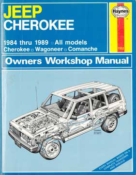 Item #73-1695 Jeep Cherokee 1984 thru 1989 Owners Workshop Manual. Haynes Publishing Group