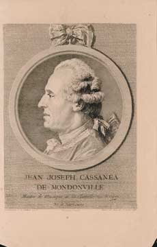 Item #73-1840 Jean Joseph Cassanea de Mondonville. Augustin after Cochin. C. N. De Saint-Aubin,...
