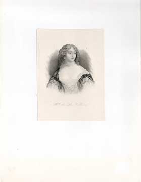 Item #73-1868 Mlle. de La Vallière. Unknown 19th Century French Engraver.