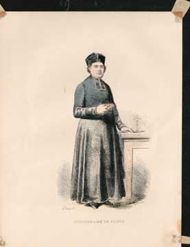 Item #73-1896 Missionnaire de Picpus. Unknown 19th Century French Engraver, after Pauquet, Engraving.