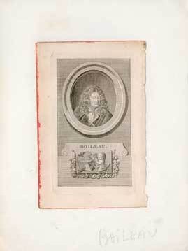 Item #73-1903 Boileau. Unknown 19th Century French Engraver