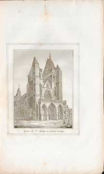 Item #73-1948 Eglise de Ste. Clotide au Grand Andelys. Unknown 19th Century French Engraver
