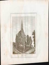 Item #73-1949 Eglise de Marissel. Unknown 19th Century French Engraver