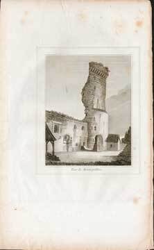 Item #73-1952 Tour de Montespillois. Unknown 19th Century French Engraver