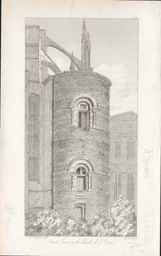 Item #73-1961 Round Tower in the Church of St. Ouen. J. S. Taquafor after Cofman, Engraving.