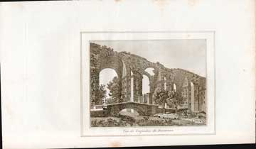 Item #73-1981 Vue de l'aqueduc de Maintenon. Unknown 19th Century French Engraver.