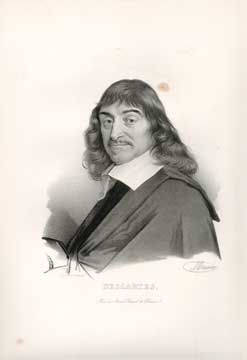 Item #73-2332 Descartes. Delpech after Maurin, Lithographer