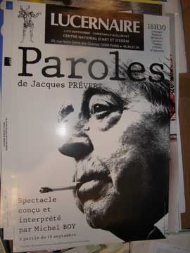 Item #73-2540 Paroles de Jacques Prévert. Jacques Prévert