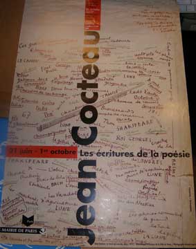 Item #73-2575 Les écritures de la poésie. Jean Cocteau
