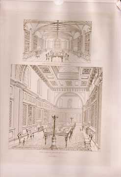 Item #73-2586 New Library House of Commons; New Library House of Lords. 19th Century British...