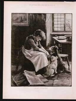 Item #73-2587 Bad News! 19th Century British Engraver, Fannie after Moody