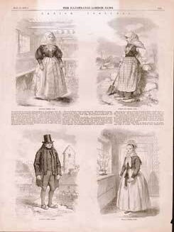 Item #73-2594 Danish Costumes. Illustrated London News