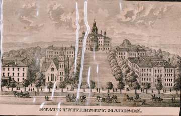 Item #73-2597 State University, Madison. 19th Century American Engraver.