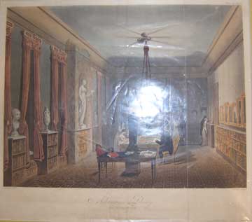 Item #73-2614 Ackerman's Library for Works of Art. A. Bluck J. after Pugin, Engraving.