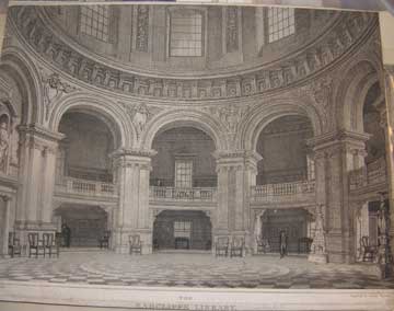 Item #73-2628 Library of the Pantheon; in Paris. 19th Century British Artist.