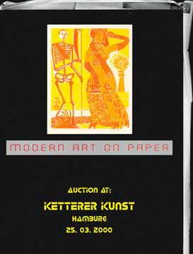 Item #73-3082 Modern Art on Paper. March 2000. Lot #s 1 - 722. Ketterer Kunst