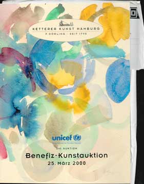Item #73-3083 Unicef Benefit-Kunstauktion. March 2000. Lot #s 1008 - 1182. Ketterer Kunst