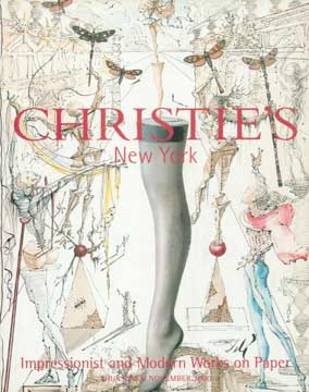 Item #73-3310 Impressionists and Modern Works on Paper. November 2000. Lot #s 101 - 487. Christie's
