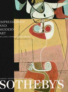 Item #73-3328 Impressionist and Modern Art including Ceramics by Pablo Picasso. June 2000. Lot #s 1 - 60. Sotheby's.