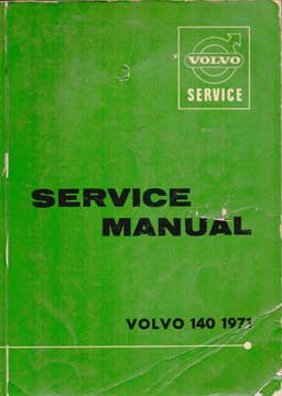 Item #73-3342 Service Manual Volvo 140 1971. AB Volvo