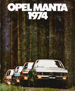 Item #73-3356 Opel Manta 1974 Catalogue. Buick Motor Division