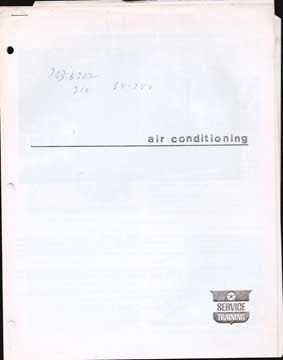 Item #73-3371 Air Conditioning Service Training. Chrysler Motors Corp