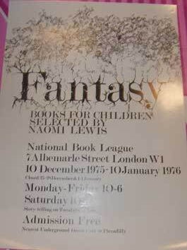 Item #73-3542 Fantasy: Books for Children Selected by Naomi Lewis. National Book League