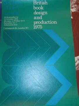 Item #73-3545 British Book Design and Production. National Book League